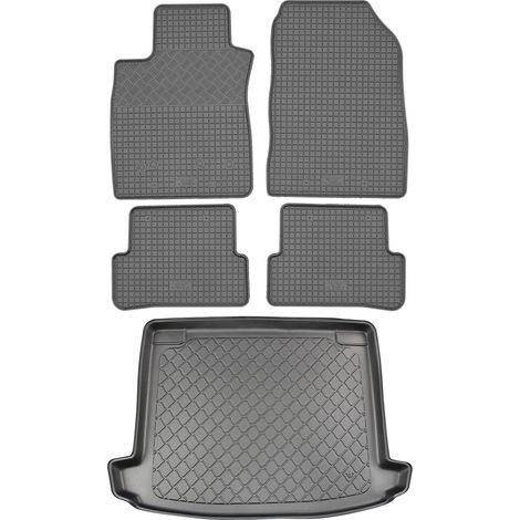 Renault Clio IV Grandtour Kombi (5 puertas) desde 03.2013 SET - alfombrillas de goma para coche + alfombrilla para maletero (1/5)