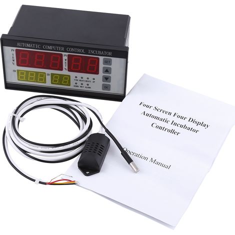 Thermostat multifonctionnel automatique pour incubateur (1 pièce) avec contrôleur de température et d'humidité (1/5)
