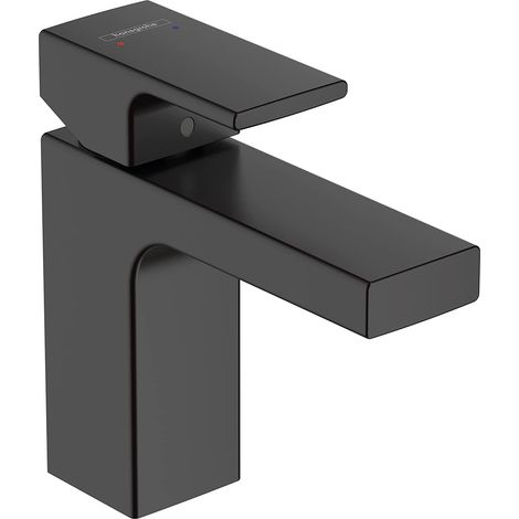 Hansgrohe Vernis Shape - Waschtischeinhebelmischer mit Ablaufgarnitur, CoolStart, EcoSmart, schwarz matt 71594670 (1/5)
