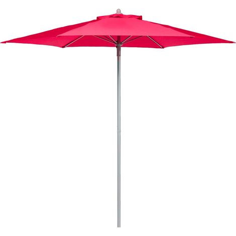 Sombrilla recta redonda Anzio rojo granate - 23 m - Hespéride