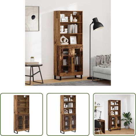 Rangement salon - Haut Armoire Bois ancien 69,5 x 34 x 180 cm Bois d'ingénierie (1/5)
