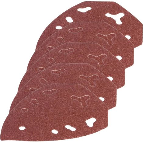 FERM Papel de lija G120 (5 uds.) - para lijadora de palma (1/2)
