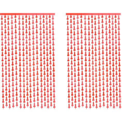 Rideau En Feuille D Aluminium - 1 x 2 M - Décoration Murale Pour Fête - Lot De 2 (1/5)