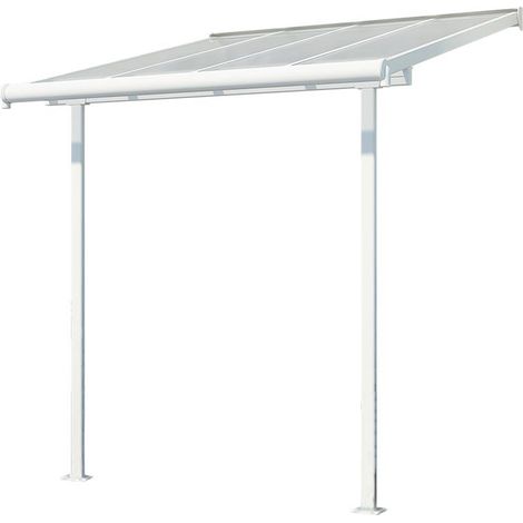 Palram - Canopia Aluminium Terrassenüberdachung Sierra Weiß 230x230x300 cm (1/5)