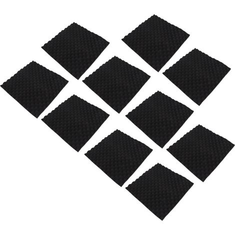 Kit de 10 panneaux acoustiques en mousse absorbante pour l'isolation phonique et le home studio. (1/5)