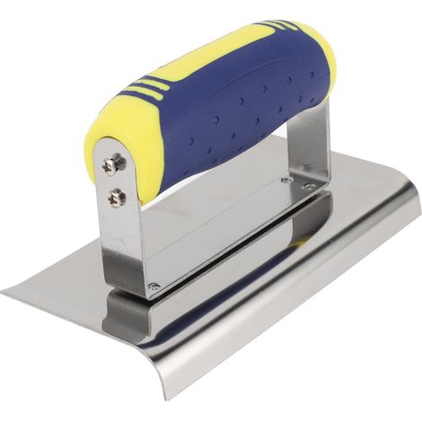Truelle en acier inoxydable compacte spatule d'angle murale pour lissage et finition plate poignée ergonomique chantier construction (1/5)