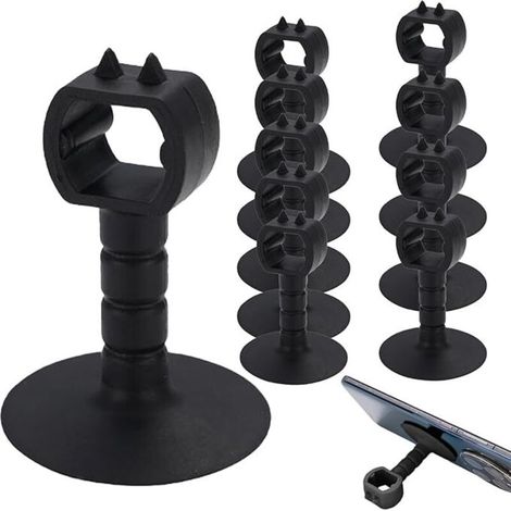 Butées de porte - Protection murale - En silicone - Avec support autocollant puissant - Silencieux - Réduction du bruit