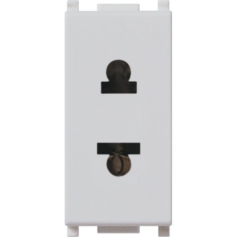 VIMAR - 14233.SL 2P 16A Prise USA+UE D4,8 mm Argent