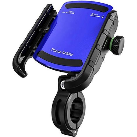Universelle Motorrad-Handyhalterung, Fahrrad-Handyhalter mit 360°-Rundumsicht, kompatibel mit Mobiltelefonen von 5,4 bis 7,2 Zoll, blau (1/5)