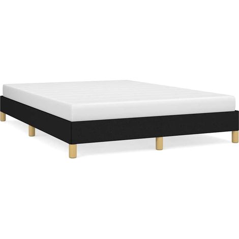 Maison Exclusive - Bettgestell ohne Matratze Schwarz 140x200 cm S (1/5)