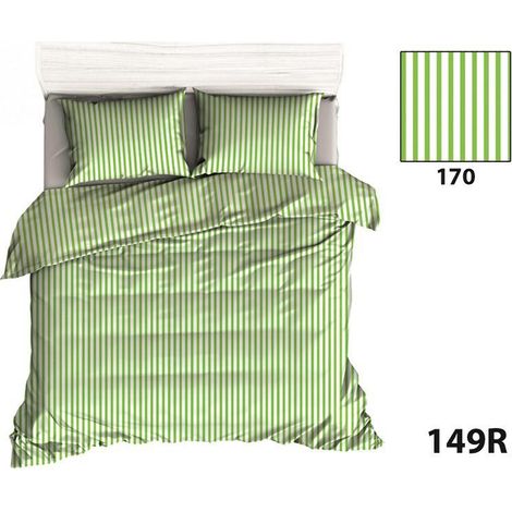 Funda de almohada 40x40 R149 celadón rayas blancas