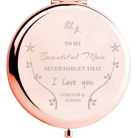 Miroir De Poche - Miroir Double Face Avec Grossissement - Pour Maquillage Et Retouche Rapide - Diamètre 6,5 Cm - 70 G (1/5)