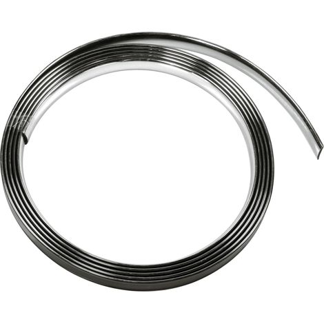 Profilo adesivo cromato - 25 m - 14 mm