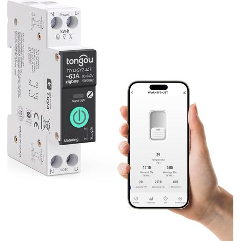 Smart Relay Switch, Power Measurement, Home Automation, TUYA APP, Wireless Control (1/5)