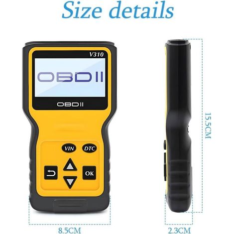 OBD2-Autoscanner, OBD2-Motorcodeleser, OBD2-Diagnosegerät, Fahrzeugcodeleser, Diagnosescanner für Fahrzeuge mit OBDII-Protokoll und Motorkontrollleuchte (1/4)