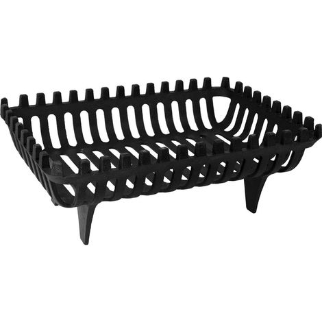 Cast Iron Log Coal Wood Basket Fireplace Fireside Accessory, Large (1/2)