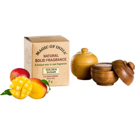 Crema perfumada natural Magic of India Golden Sugar, 6 g, edición limitada (1/2)