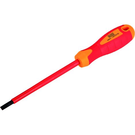 DESTORNILLADOR AISLADO PLANO 3x100MM ALYCO ORANGE (1/5)