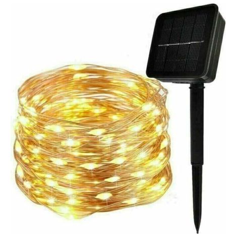 Guirlande Lumineuse Solaire, 30M 300 LED Exterieur Étanche Lampe Solaire (Blanc Chaud) (1/5)