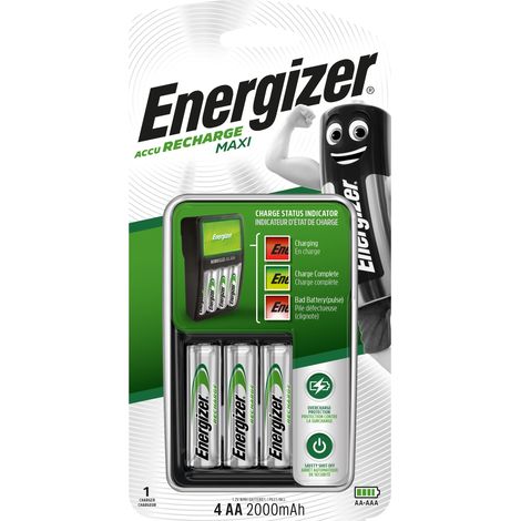 Energizer CARICABATTERIE + 4 STILO POWER PLUS