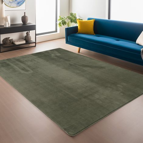 Tapis Plush Joy - 240 cm x 340 cm - Vert - Ultra Doux et Antidérapant (1/5)