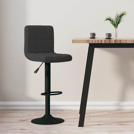 vidaXL Tabouret de bar Noir Velours (1/5)