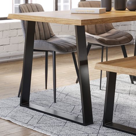 Pieds de table , Noir, 80 x 72 cm Trapézoïdal, Vicco