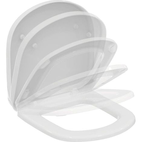 Ideal Standard Tempo - Sedile WC, 480x380x50 mm, Soft-close, bianco T679901 (1/4)