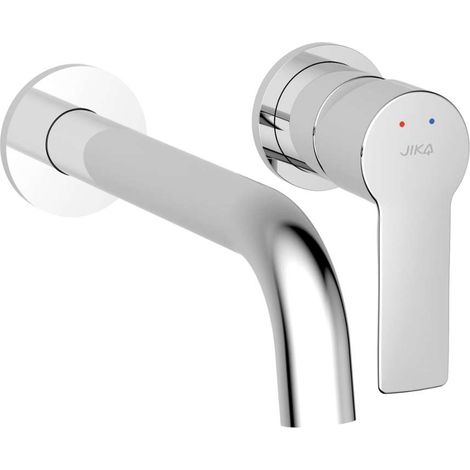 Jika Ponta Style - Grifo empotrado de lavabo, con cuerpo de montaje, 2 orificios, cromo H3112H60041201 (1/2)