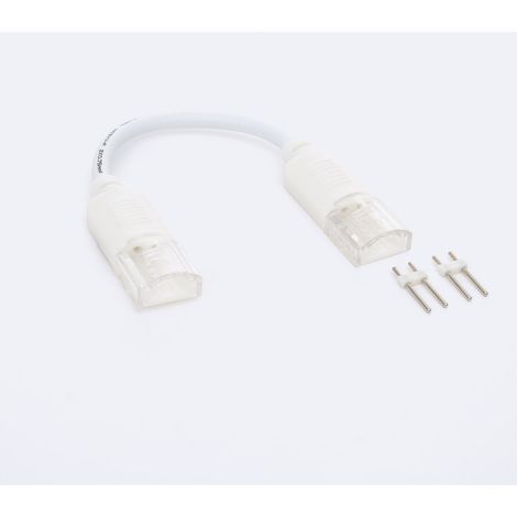 Conector Rápido doble con Cable para Tira LED 220V AC COB IP65 Ancho 12mm 12 mm