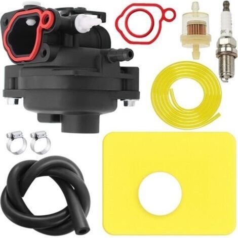 799583 593261 carburateur pour Briggs & Stratton 591160 595656 591979 300E 450E 500E 550EX 125cc 140cc 08P502 09P602 Series Pièces de Moteur de Tondeuse à Gazon, avec Bougie d'allumage (1/5)