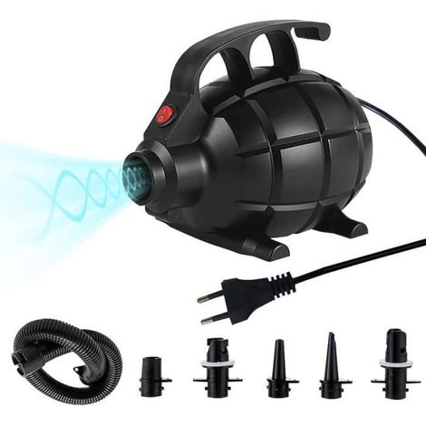 Pompe Electrique, Pompe à Air Électrique 600W avec 5 Buses pour Tapis Gonflable Gonfleur Electrique Matelas Gonflable Anneaux De (1/4)