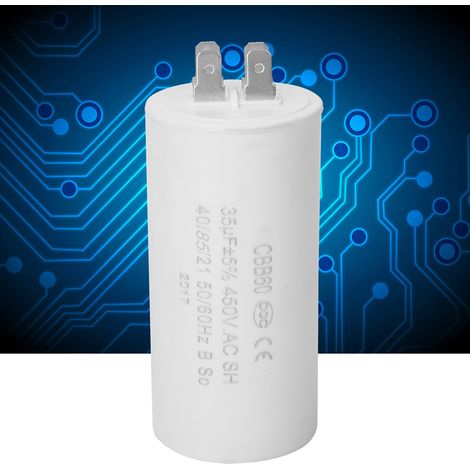 CBB60 Umweltfreundlicher 4-poliger Motorbetriebskondensator, 450 V, 35 µF, ESR 0,2 für Haushaltsgeräte (1/5)