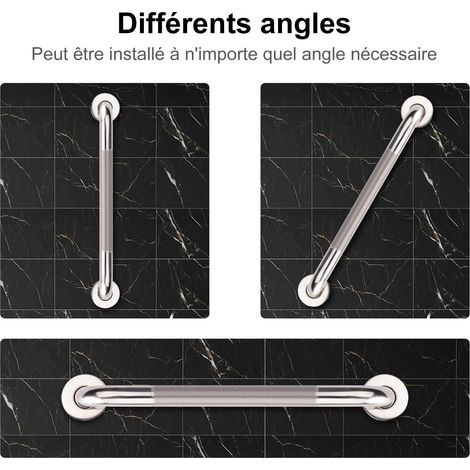 Barra di sostegno per bagno, barra doccia antiscivolo in acciaio inox, barra doccia, barra di sostegno per vasca da bagno (adatta ad anziani/disabili/bambini), barra di sicurezza per l'equilibrio, 30 (1/4)