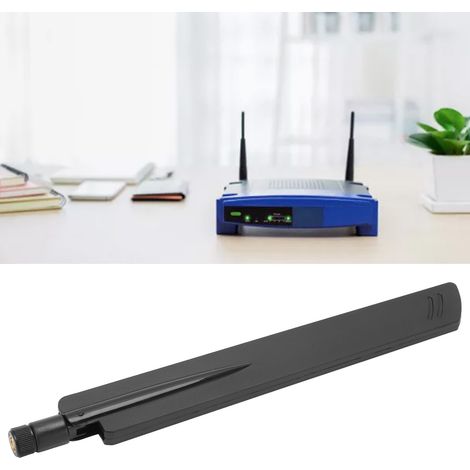 Antenne omnidirectionnelle à gain élevé 8 dBi JB-4G-015 4G LTE à tige plate en caoutchouc pour routeur GSM 3G DTU, compatible avec tous les modules de compatibilité réseau (noir) (1/5)
