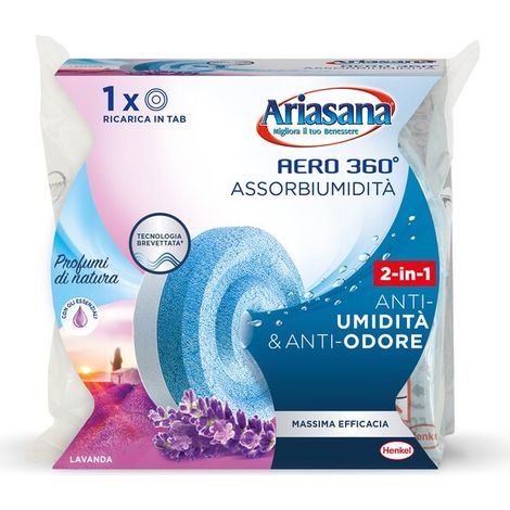 ARIASANA RICARICA AERO 360 TAB LAVANDA 450 G