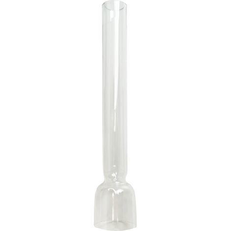 Tibelec – Verre Kosmos pour lampe à pétrole – Verre clair translucide – Hauteur 260mm – Diamètre 53mm – Remplacement pour modèles Kosmos