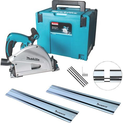 Makita SP6000J 240v Plunge Cut Circular Saw 165mm Cased + 2x1.5m BAP Guide Rail (1/5)
