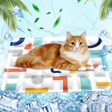 Kühlmatte CCYKXA für Hunde und Katzen, kühlende Matte für Hunde und Haustiere, für den Sommer, 40 x 50 cm, Größe M, weiß (1/5)