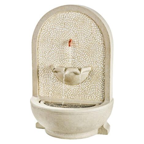 Fontana a Muro cm.22x36 h.54 colore Beige