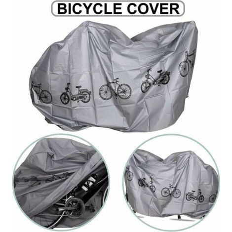 Housse de pluie pour vélo 200 x 110 cm, protection imperméable pour vélos de route et VTT, idéale pour le rangement intérieur/extérieur. (1/4)