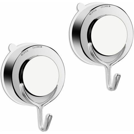 Ganci a ventosa, ganci a ventosa per bagno, WC, cucina, ganci a ventosa da parete, gancio portasciugamani potente, gancio per doccia, acciaio inossidabile