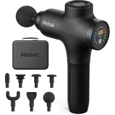 3 Pistolet de Massage Musculaire Massage Gun Masseurs Électriques Portables Masseur des Tissus Profonds Soulagement des la Douleur Ultra Silencieux avec 7 tête 5 vitesses 12mm Amplitude (1/5)