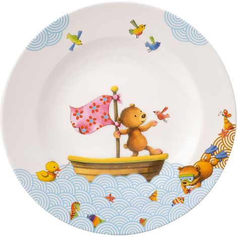 Villeroy & Boch Happy as a Bear Piatto piano bambini 21,5x21,5x1,5cm (1/4)