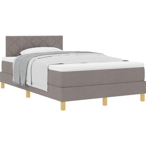 Maison Exclusive - Boxspringbett mit Kissen mit Kopfteil Taupe 12