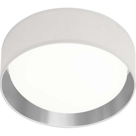 Searchlight Gianna - Plafoniera a LED integrata a 1 luce bianca, argento (1/2)