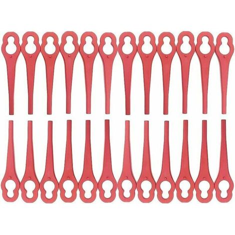 Ensemble de lames de rechange 100 pièces accessoires de coupe-herbe pour coupe-herbe sans fil , couteau en plastique pour coupe-herbe (1/5)