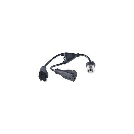 Adaptateur pour douille E27 vers prise à 3 broches (1/4)