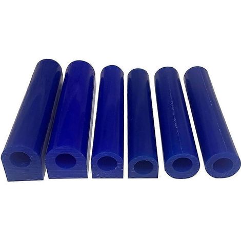 Ensemble de 6 tubes de moules à cire bleus pour la fabrication de bagues, pour la sculpture de bijoux, les outils de moulage de cire, les moules de coulée et les kits de fabrication de bagues en cire. (1/5)