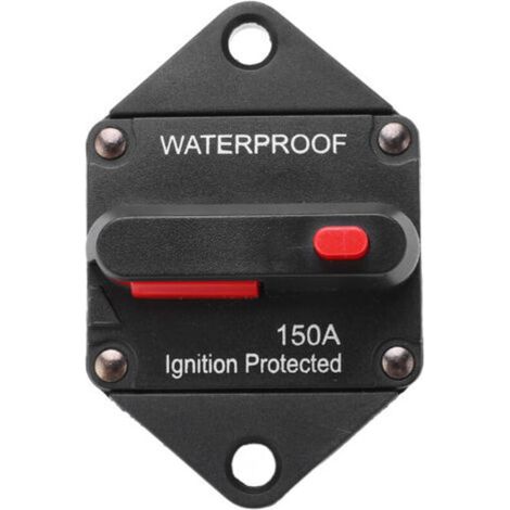 32-V-Gleichstrom-Leistungsschalter mit manueller Rückstellung, wasserdicht, für Auto, Boot, LKW, Bus, Wohnmobil, Quad, 150 A